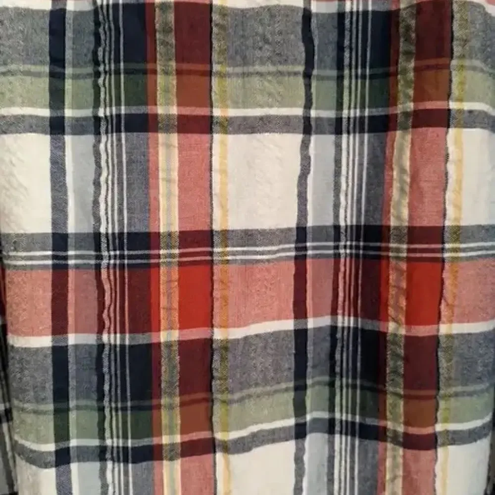 Men's Red Head Brand Plaid Short Sleeve Shirt Duck Goose Casual Work